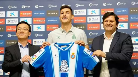 C&eacute;sar Montes es presentado con el Espanyol 