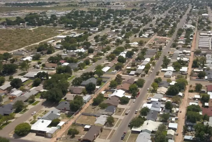 Vista aérea de Kermit, Texas