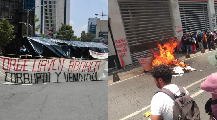 Sigue bloqueo en Reforma.