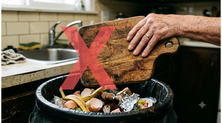 Tabla de cortar vieja