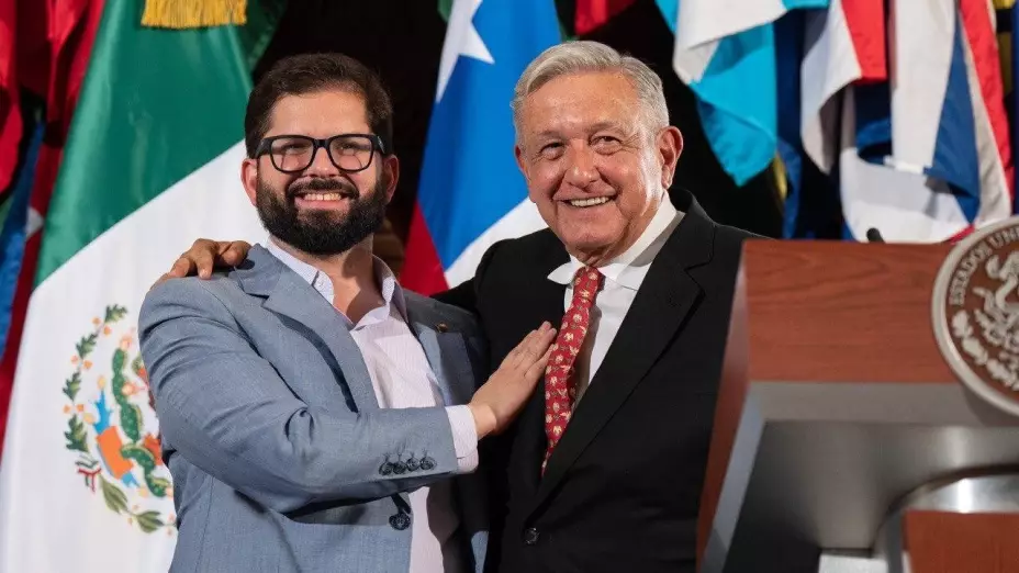 AMLO y Gabriel Boric