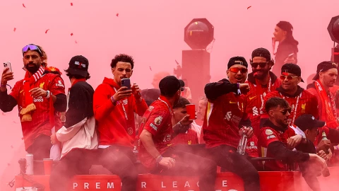 Festejo del Liverpool