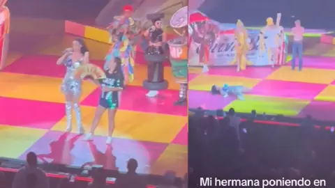 Fan mexicana se roba show de Katy Perry en La Vegas; video VIRAL TIKTOK
