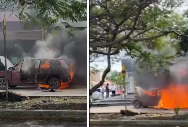 se incendia auto en Cancún.jpg