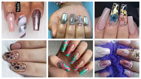 diseños de uñas esculturales