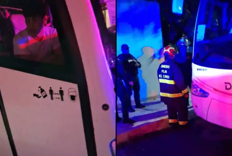 ¡En el olvido! Joven se queda dormido en el autobús y el chofer lo deja encerrado en Playa del Carmen
