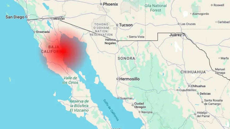 Tembló dos veces cerca de San Felipe hoy 20 de mayo de 2026
