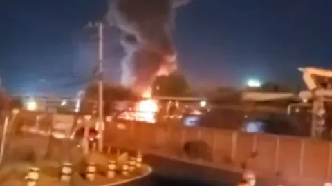Incendio en refinería de Salamanca