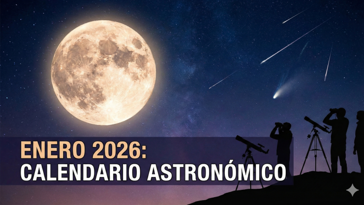 Calendario astronómico enero 2026