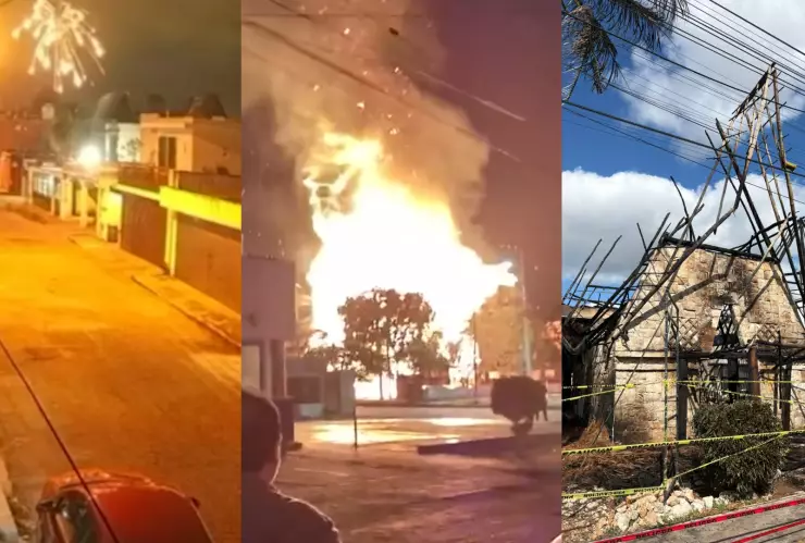 Filtran VIDEO de como inició el VORAZ INCENDIO que acabó con restaurante al poniente de Mérida