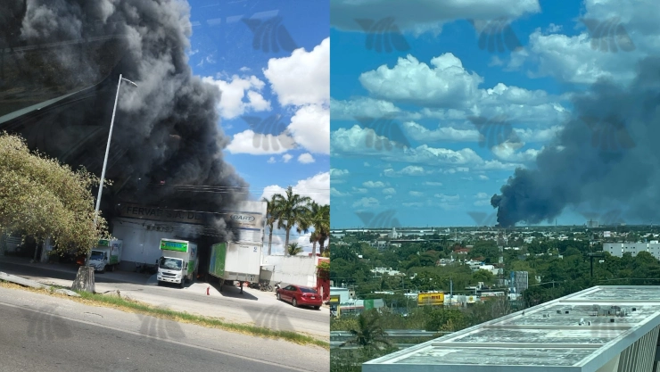 Controlan incendio en bodega de la colonia Amalia Solórzano; Así luce el lugar tras el siniestro