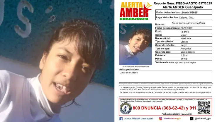 Diana Yazmin Arredondo Peña desaparecida
