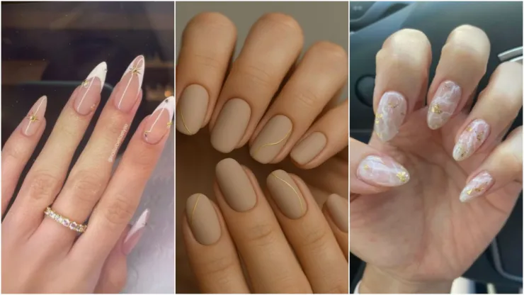 Uñas minimalistas largas