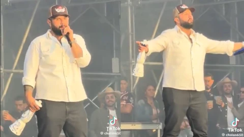 Carín León es criticado por cantar presuntamente ebrio.