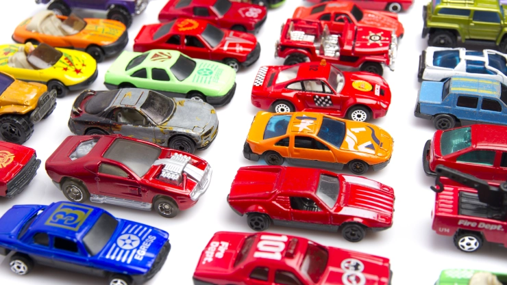 colorful car toys