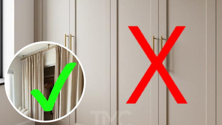 4 ideas para sustituir puertas de clóset por opciones más modernas y económicas