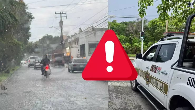¡Encharcamientos y tráfico! Estas son las calles cerradas en Cancún HOY, 7 de octubre