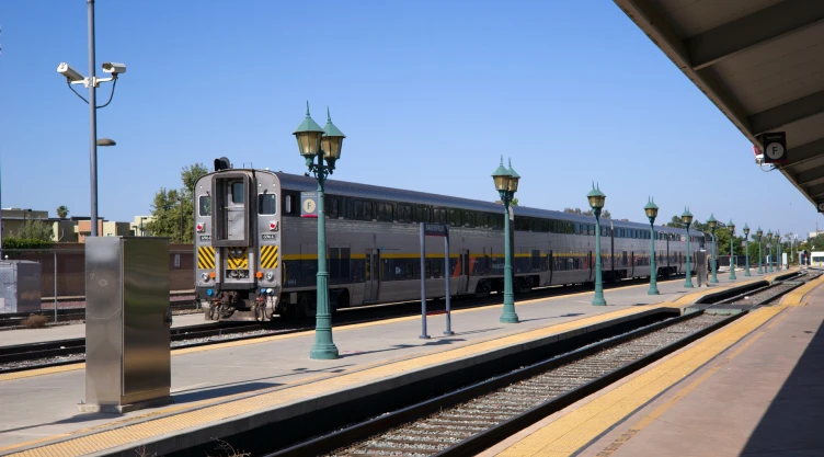 La estación de tren en Bakersfield