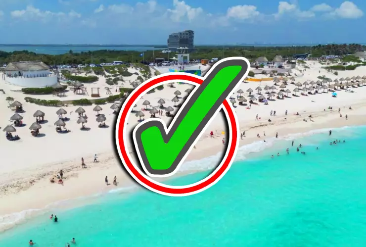 Estas son las playas de Cancún en las que puedes nadar HOY 24 de noviembre de 2025.webp