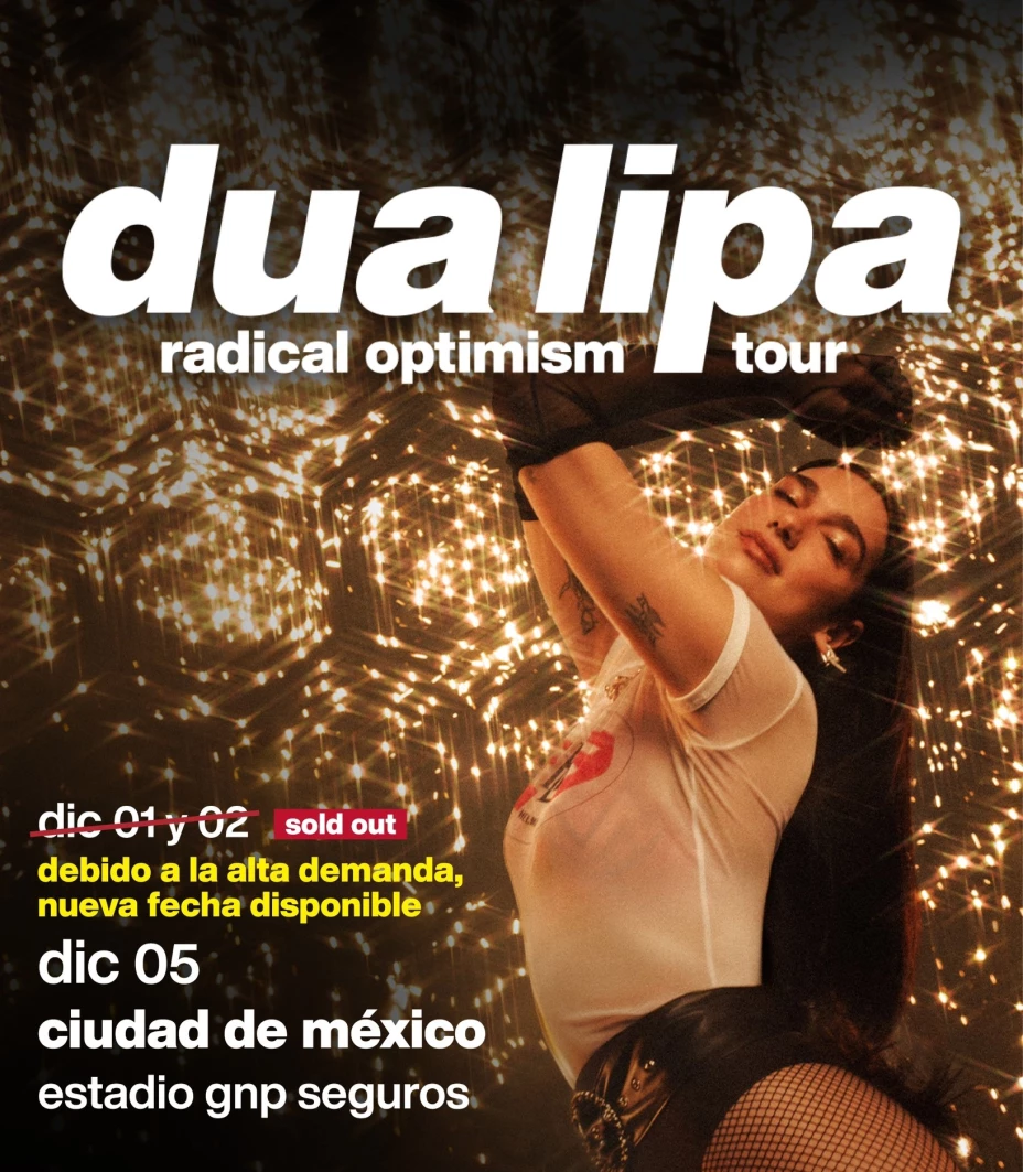 Dua Lipa anuncia tercera fecha en México; fecha de venta y precios de boletos