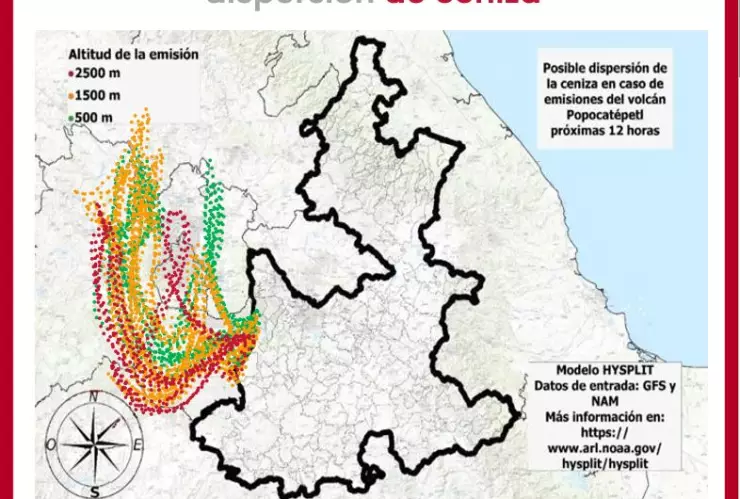 caída de ceniza 19 de enero