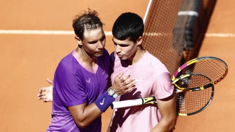 Rafael Nadal y Carlos Alcaraz 