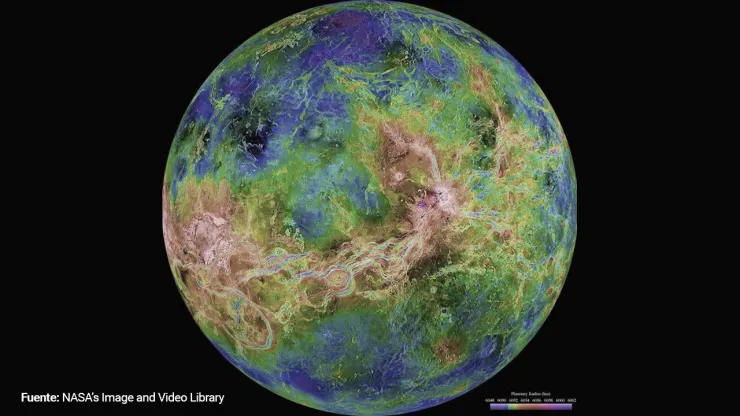 Venus: Un planeta ardiendo en relieves