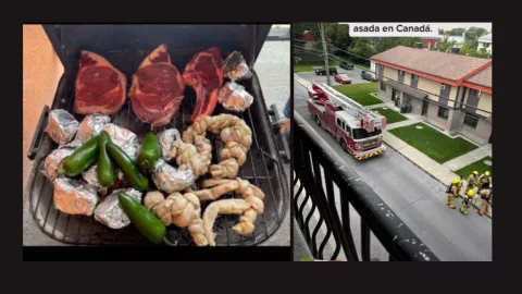 Canera asada en Canadá