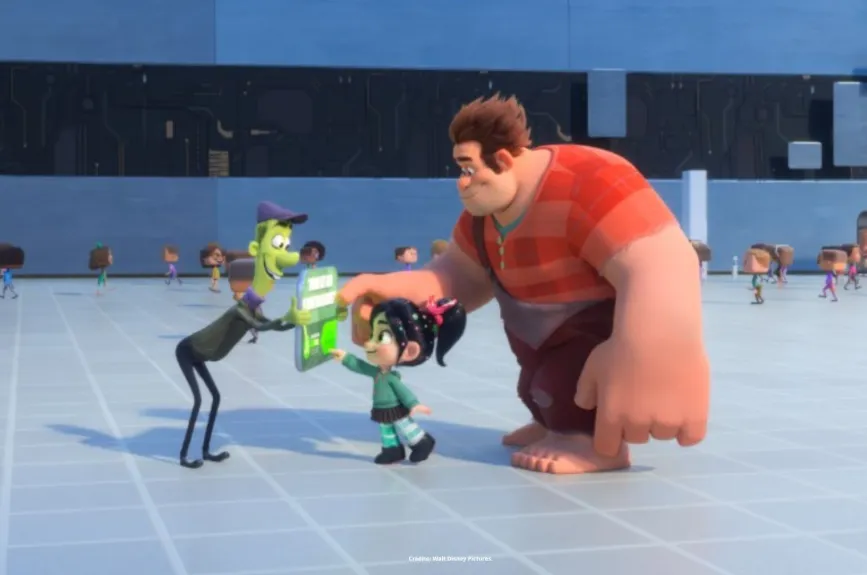 La película Wifi Ralph incluyó en varias de sus escenas a personajes de otras películas animadas, así como marcas y mucho más. | Estreno Platinum por Azteca 7