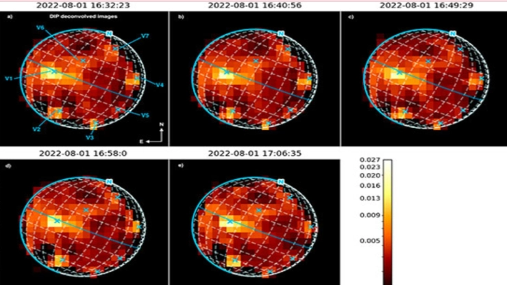 Descubren siete volcanes activos en Ío, la luna de Júpiter, gracias a tecnología avanzada.
