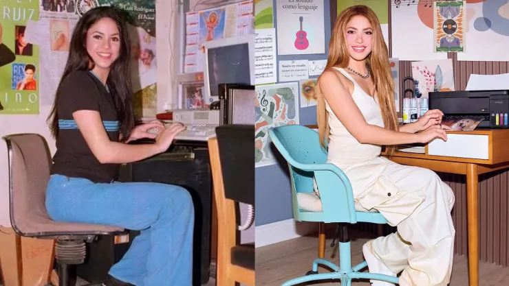 Shakira recrea una de sus fotografías más icónicas y revive un famoso meme