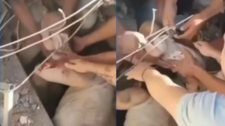 Rescate de bebé en Cali