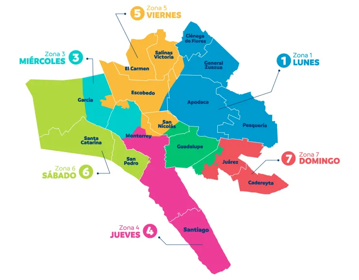 Mapa Nuevo León