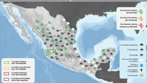Clima en México hoy 15 de febrero de 2024