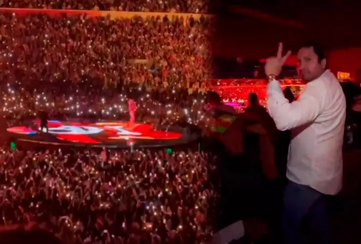 Julión Álvarez en el concierto de Karol G