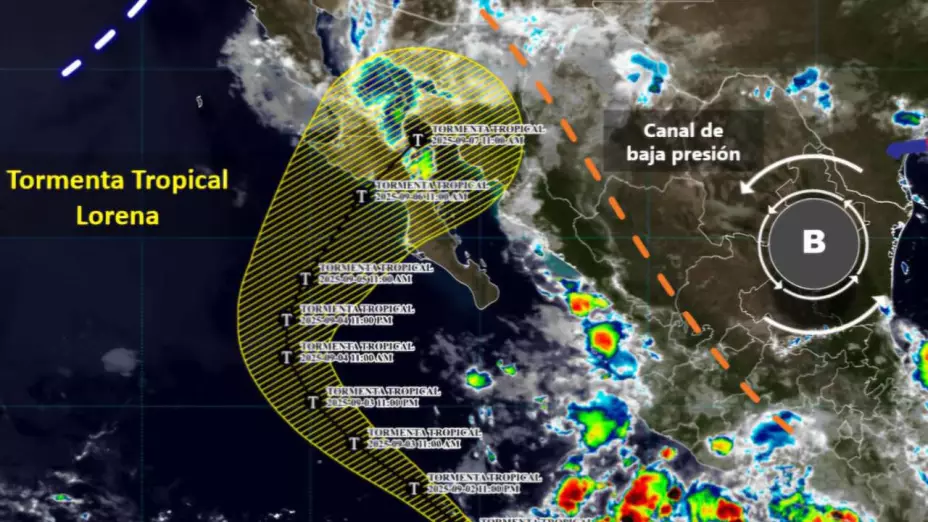 Tormenta Lorena en BC