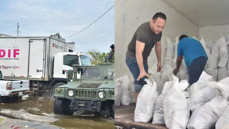 Gobierno y DIF Quintana Roo preparan brigadas para llevar despensa a la población en Chetumal