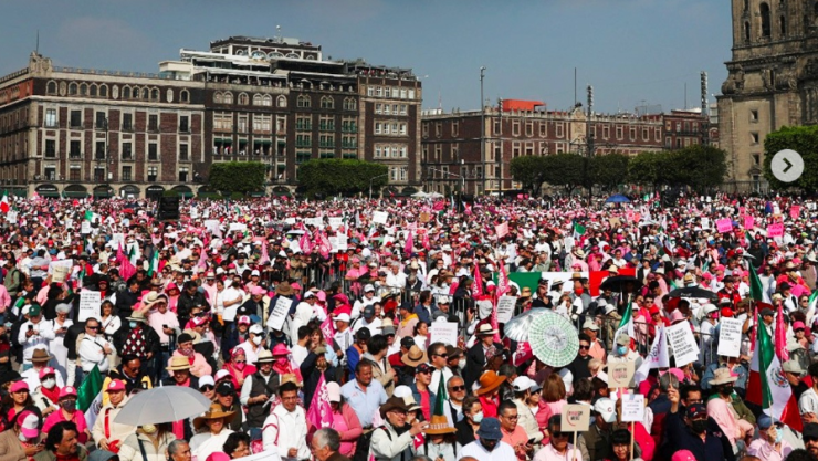 Marcha por nuestra democracia tuvo saldo blanco con 90 mil participantes