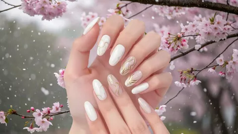Manicure primavera 2026: 5 diseños en tono Cloud Dancer que dominarán la temporada