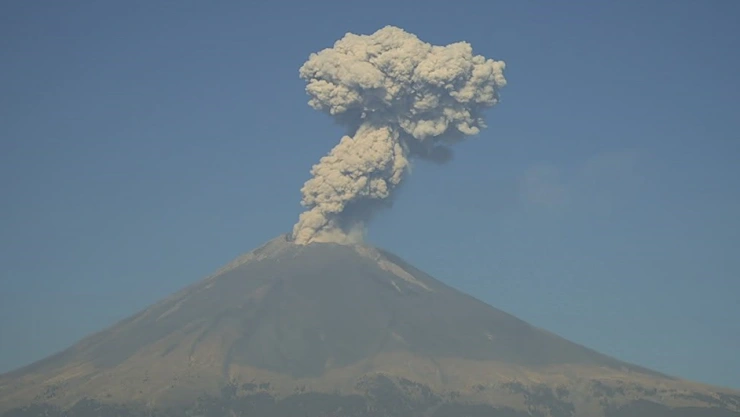 volcán Popocatépetl hoy martes 11 de febrero de 2025