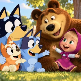 4 Episodios de Bluey y Masha y El Oso para enseñar a tus hijos de 3 a 5 años a dar sus primeros pasos hacia la empatía