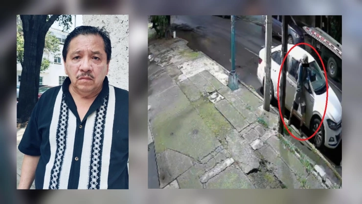 Un vecino en CDMX fue víctima de robo de autopartes en CDMX.