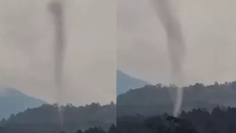 Captan una culebra de agua en el cielo; esto es lo que significa
