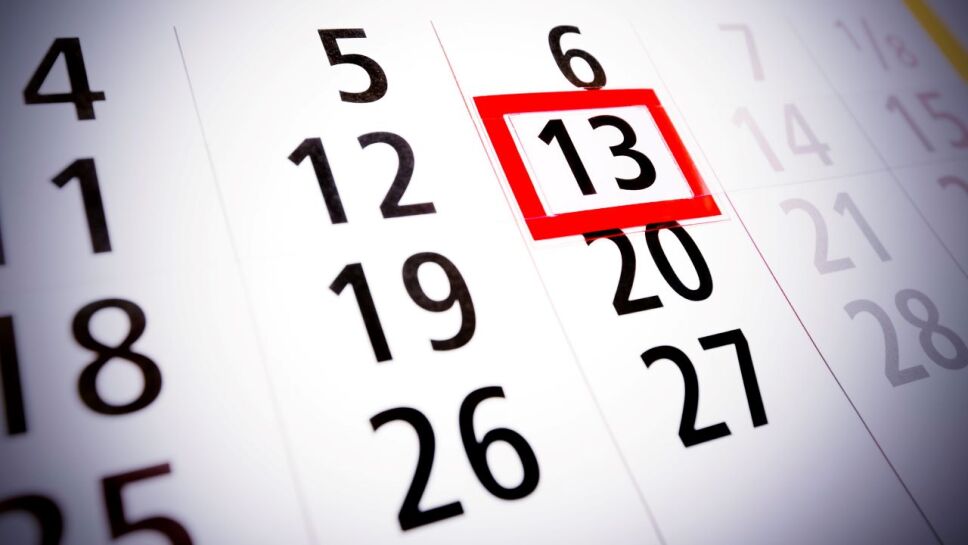 13, día de mala suerte