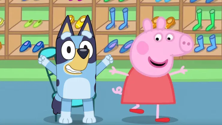4 capítulos de Peppa Pig y Bluey que enseñan a los niños a atarse las agujetas solitos