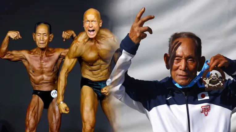 Este abuelo japones de 90 años sorprendió a todos en la competencia