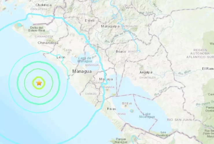 Sismo de magnitud 6.2 sacude Nicaragua