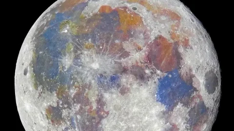 Luna de colores NASA