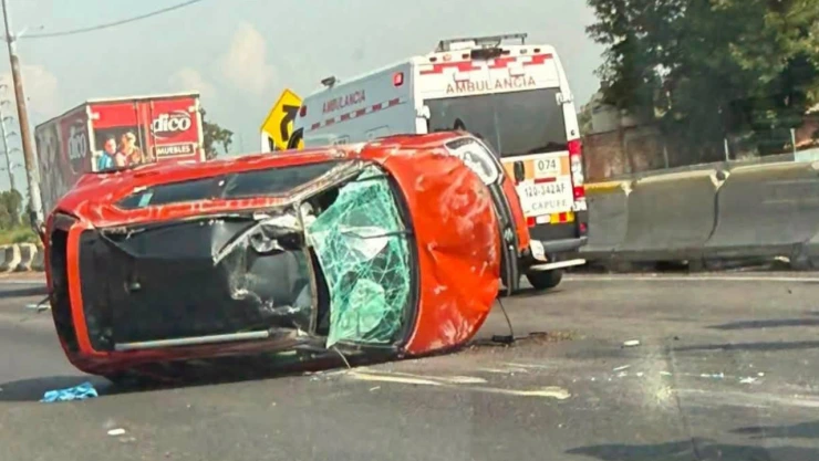 Volcadura en la México-Puebla cierre a CDMX 27 julio 2026