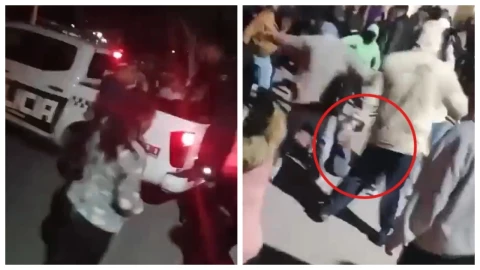 Policías rescatan a presuntos ladrones golpeados y retenidos por pobladores de Xochitlán, Hidalgo